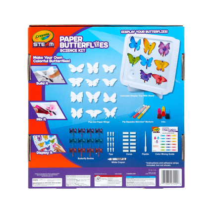 Crayola Paper Butterfly Science Kit, STEAM Toy, Gift for Kids, Ages 7, 8, 9, 10