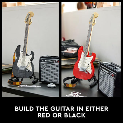 LEGO Ideas Fender Stratocaster DIY Guitar Model Building Set with 65 Princeton Reverb Amplifier & Authentic Accessories, Gifts for Music Lovers, Guitarists, Men, Women, Him and Her 21329