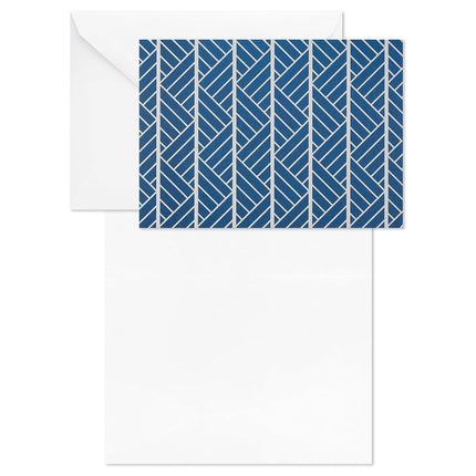 Hallmark Blank Cards Assortment, Geometric Silver Foil (40 Note Cards with Envelopes)