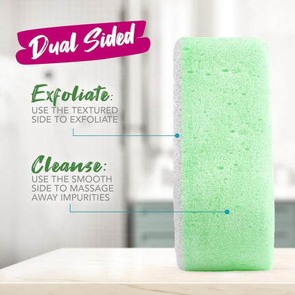 Spongeables Anti Cellulite Body Wash in a 20+ Wash Sponge, Fresh Aloe, 1 Count