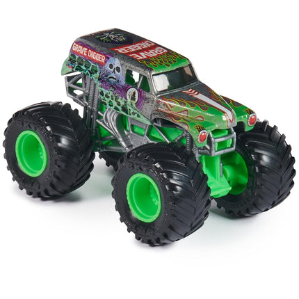 Monster Jam, Official Grave Digger Monster Truck, Die-Cast Vehicle, 1:64 Scale, Kids Toys for Boys Ages 3 and up