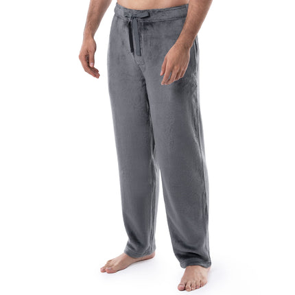 Izod Men's Soft Fleece Pyjama Bottoms, Gray, XXXL
