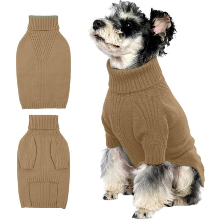 IECOii Dachshund Sweater,Turtleneck Dog Sweater fo