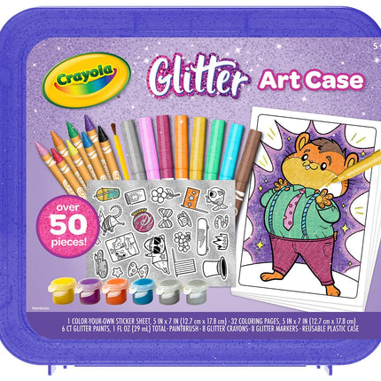 Crayola Glitter Art Kit (50+ Pcs), Glitter Crayons