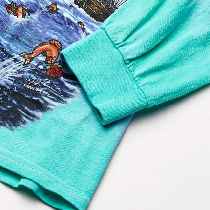Liquid Blue Men's Ship of Fools Long Sleeve T-Shirt, Tie Dye, Large