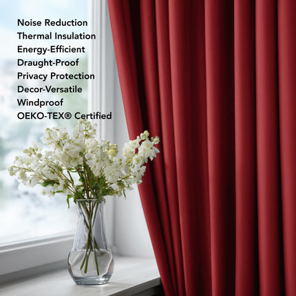 Deconovo Grommet Window Panels, Room Darkening Thermal Insulated Blackout Curtains for Nursery Room, 38 x 72 Inch, Chocolate, 2 Panels