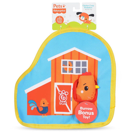Fisher Price Chicken Coop Rip N Reveal Dog Toy