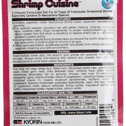 Hikari Tropical Shrimp Cuisine Fish Food, 0.35 oz (10g)