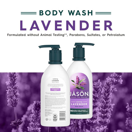 Jason Natural Cosmetics Body Wash, Lavender, 887ML