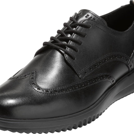Cole Haan Men's Grand+ Wingtip Oxfords, Black Leat