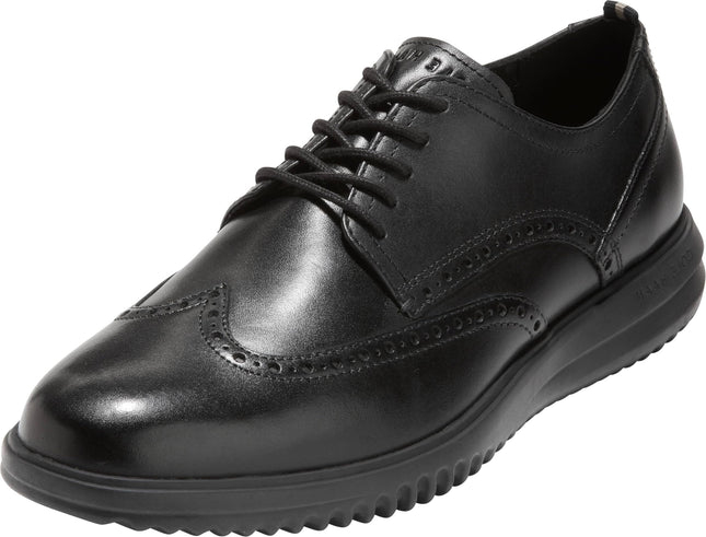Cole Haan Men's Grand+ Wingtip Oxfords, Black Leat