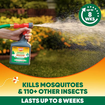 OFF! Bug Control Backyard Pretreat Perimeter Treatmeant, 32 Fluid Ounces
