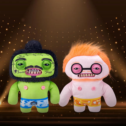 Fuggler Fugg Stars 9-Inch Plush Toy (Rhymer Mcslimer) by ZURU – Funny Ugly Monster Stuffed Animal with Human-Like Teeth, Collectible Plush for Kids, Tweens, Teens, Adults & Plush Fans