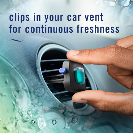 Febreze - Unstopables Car Odor-Fighting Air Freshener, Fresh Scent, 0.07 oz, Pack of 4