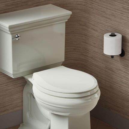 KOHLER 4639-RL-NY Cachet READYLATCH Quiet Close Round Toilet SEAT, Dune