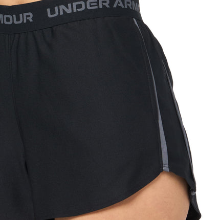 Under Armour Women's Tech Play Up Shorts, (001) Black / / Castlerock, 2X