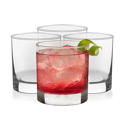 Libbey Heavy Base Rocks Cocktail Glasses Set, Clea