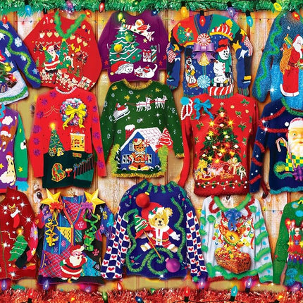 MasterPieces Puzzle de 1000 pièces pour adultes, famille ou enfants - Chandails de Noël - 48,9 x 67,9 cm - Entreprise familiale américaine de puzzles