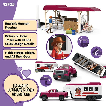 Schleich Horse Club - 119Pc Lakeside Truck And Trailer - Kids 5+ | 42705