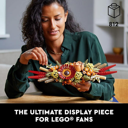 LEGO Icons Dried Flower Centerpiece 10314 Artificial Plants Set for Adults, Valentine D�cor, Creative Gift Idea (812 Pieces)