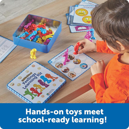 Learning Resources Skill Builders Feelings Learning Kit, Social Emotional Learning Activities, Social Skills Activities for Kids, Talking Flash Cards for Toddlers, Toddler Toy, Homeschool Supplies
