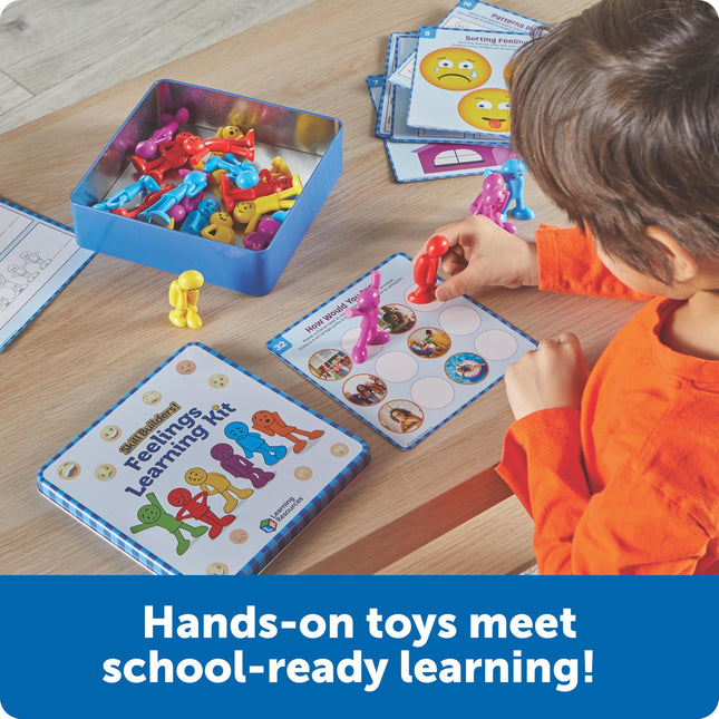 Learning Resources Skill Builders Feelings Learning Kit, Social Emotional Learning Activities, Social Skills Activities for Kids, Talking Flash Cards for Toddlers, Toddler Toy, Homeschool Supplies