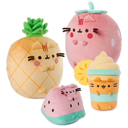 GUND Pusheen Pineapple Float Plush, Cat Stuffed Animal for Ages 8 and Up, Orange, 9.5”