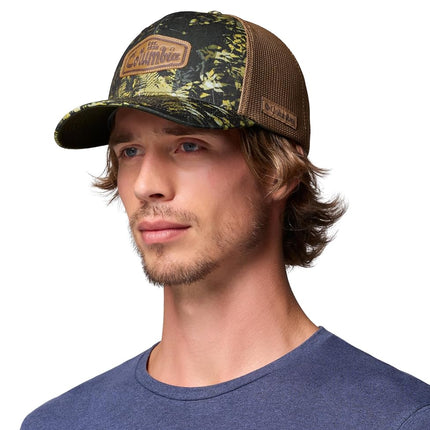 Columbia Unisex-Adult Mesh Ball Cap, Antique Moss/Delta/Greenscape Geo Fern, S