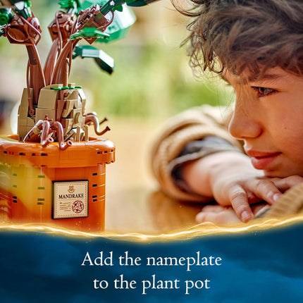 LEGO Harry Potter Mandrake Set, Kids' Magical Artifical Plant Toy with Vase, Wizarding World Treat for 10 Plus Year Old Girls, Boys & Fans, Creative Bedroom Decoration or Desk Accessory 76433