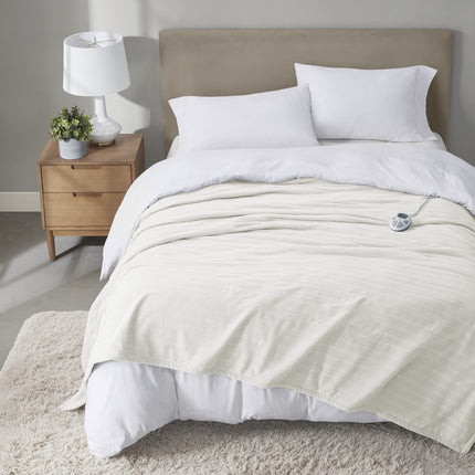 Serta Travis Fleece Ultra Soft Tri-Rib Textured El