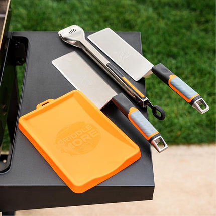 Blackstone 5097 Silicone Spatula Mat for Laddle, Serving Spoon Drip Pad & Grill Utensil Holder for Kitchen, Stovetop, Cooking & Countertop-Heat Resistant, Non Slip, Heavy Duty & Utensils Keeper