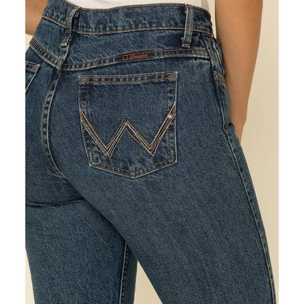 Wrangler Women's Cash Mid Rise Vented Hem Ultimate Riding Jean, American Spirit, 9-32