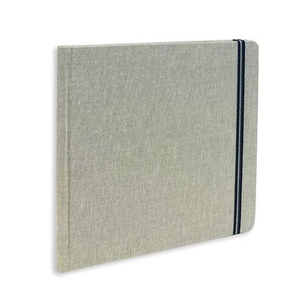 Travelogue Linen Covered Watercolour Journal 200gsm 8.25 x 8.25inches Square 60 Pages, Travel Notebook for Drawing and Sketching