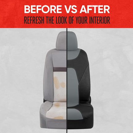 Motor Trend AquaShield Car Seat Covers for Front Seats, Gray – Two-Tone Waterproof Seat Covers for Cars, Neoprene Front Seat Cover Set, Interior Covers for Auto Truck Van SUV