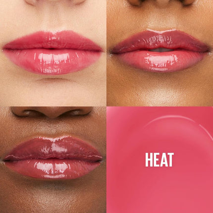 Maybelline Lifter Gloss Makeup Lip Gloss with Hyaluronic Acid, Heat