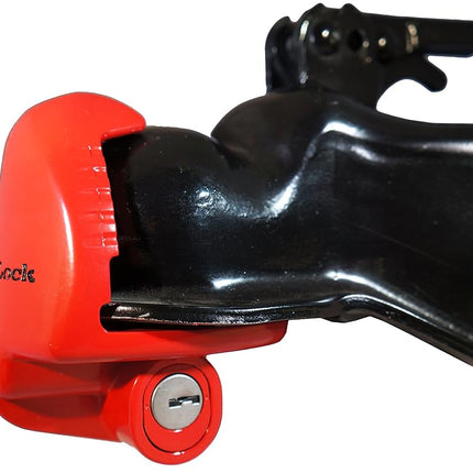 Master Lock 389DAT 2 Pack Universal Trailer Coupler Lock, Red