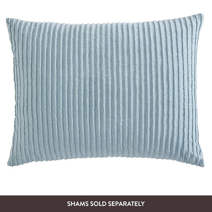 Beatrice Home Fashions Chenille Bedspread, Cotton, Blue, Full