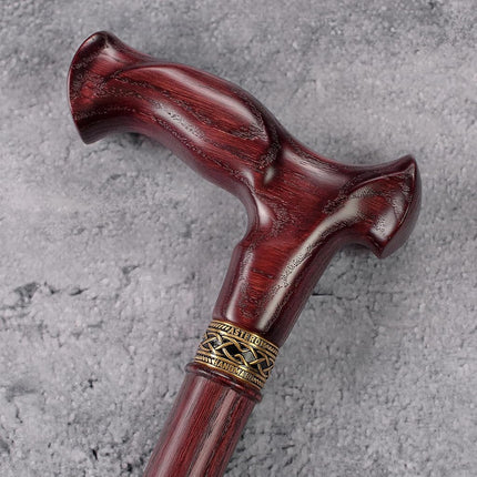 Asterom Walking Cane - Handmade, Ergonomic, Cane for Women - Wooden Walking Sticks for Seniors Women, Unique, Cool (Cherry, 36 Inches)