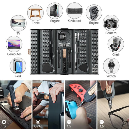 Mini Precision Screwdriver Set,JAKEMY 180 in 1 Laptop Screwdriver Repair Tool Kit,Magnetic Multi-Bit Tiny Screwdriver Bit Kit for DIY,Computer,PS5,Xbox,RC Car,Jewelers,Glasses,Watch,Home