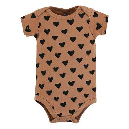 Combinaisons en coton pour bébé Hudson Baby, imprimés rose cannelle, prématuré
