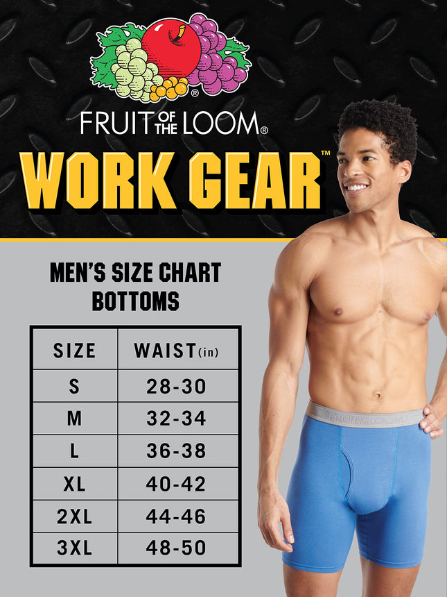 Fruit of the Loom Ropa de trabajo para hombre con durabilidad mejorada y refrigeración, Bóxer slip-Coolzone Fly-Paquete de 3 colores surtidos, S (Paquete de 3)