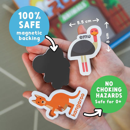 Curious Columbus Zoo Animal Fridge Magnets for Toddlers 1-3 Year Olds