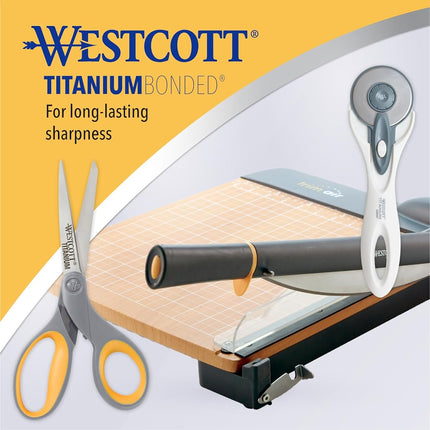 Westcott 18" TrimAir Guillotine Trimmer, Wood Base