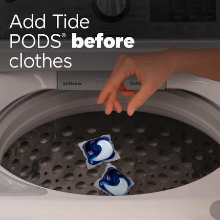 Tide PODS laundry detergent pacs, 3-in-1 Stain Remover, Odor Fighter, Color Protector, 81 Count, HE compatible, Original Scent