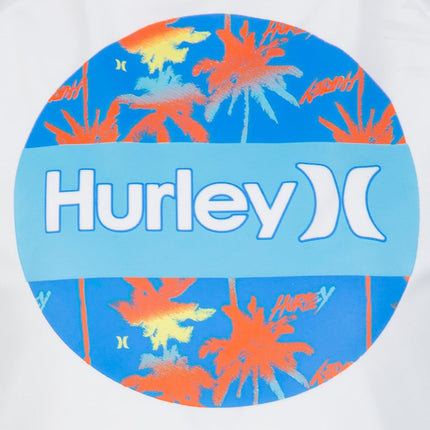 Hurley Boys' Swim Suit 2-Piece Outfit Set, Blue/White, 4T