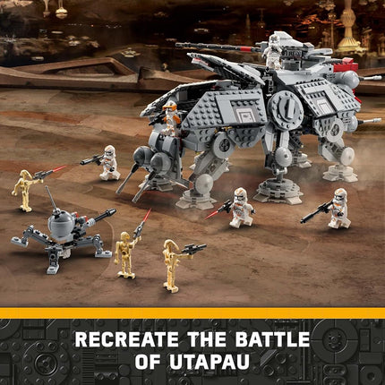 LEGO Star Wars AT-TE Walker - Poseable Building Toy - Revenge of the Sith Set - Gift for Kids w/ 3 212th Clone Troopers, Dwarf Spider & Battle Droid Figures - 75337