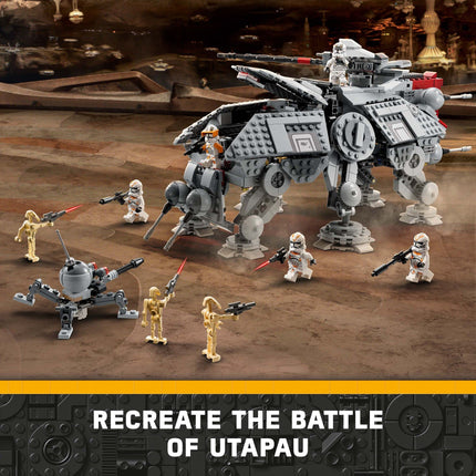 LEGO Star Wars AT-TE Walker - Poseable Building Toy - Revenge of the Sith Set - Gift for Kids w/ 3 212th Clone Troopers, Dwarf Spider & Battle Droid Figures - 75337