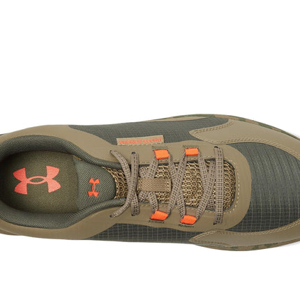 Under Armour Men's Charged Bandit Trail 3 Sneaker, (390) Marine Od Green/Bayou/Ares Red, 7