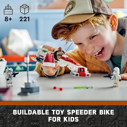 LEGO Star Wars BARC Speeder Escape Set, Buildable The Mandalorian Toy for 8+ Year Old Boys & Girls, Speeder Bike Model Kit Includes 3 Character Minifigures & a Grogu Figure, Kids' Building Toys 75378