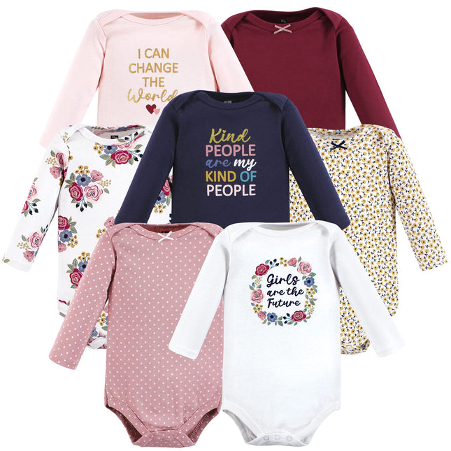Hudson Baby Baby Girl's Cotton Long-Sleeve Bodysui